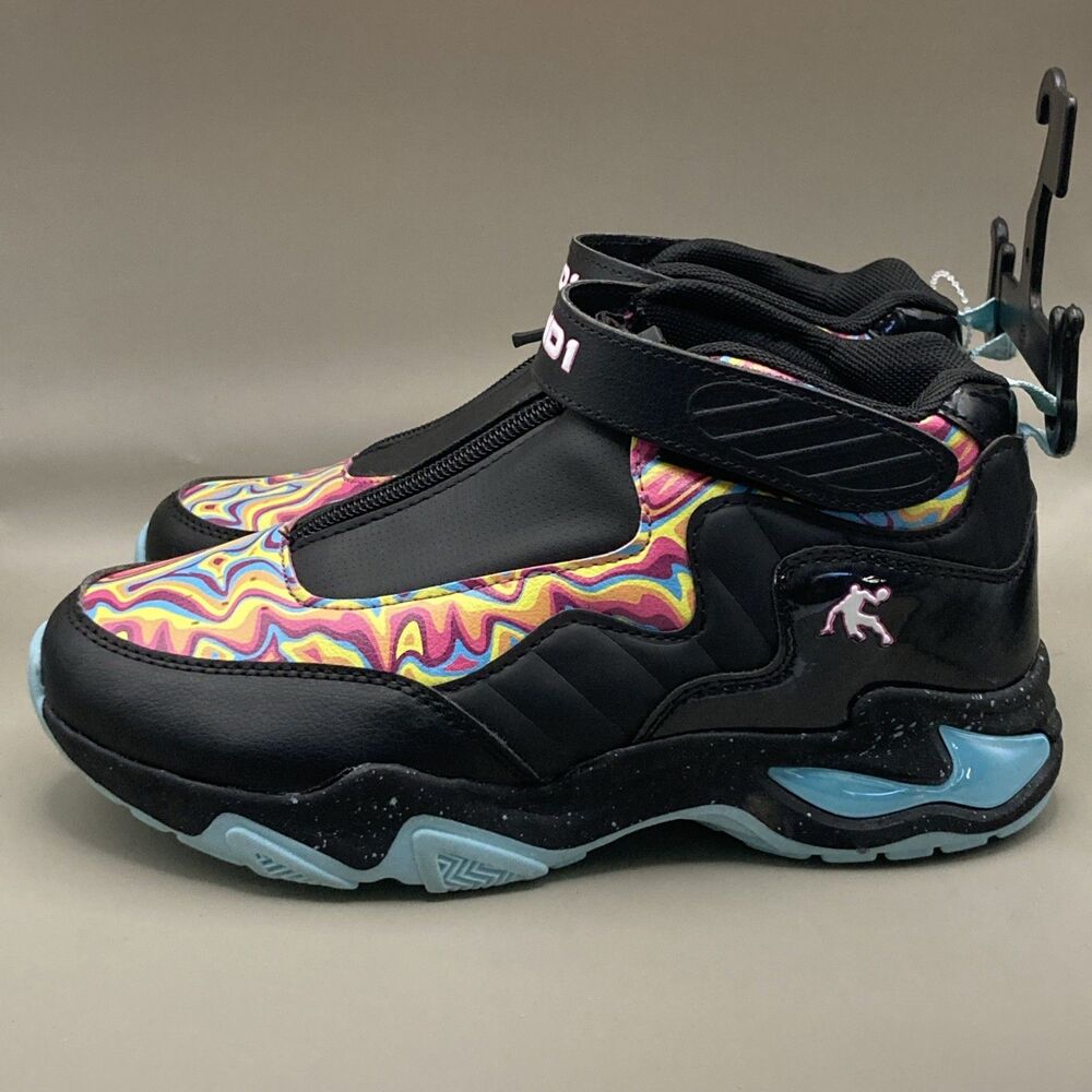 AND1 Little Boys' Shoes Sz 4 Hi-Top Zip Athletic Sneakers color MULTICOLOR NEW - Picture 5 of 6